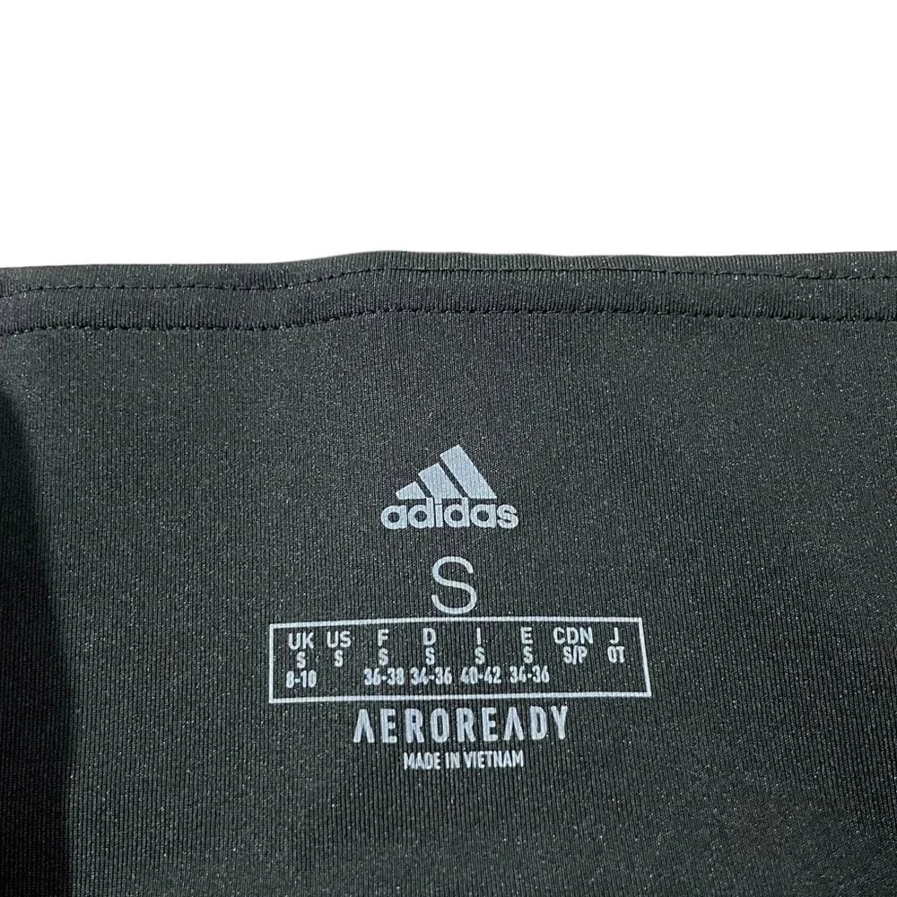 Adidas Aeroready 3 Stripe High Waisted 7/8 Leggings NWOT - Picture 2 of 4